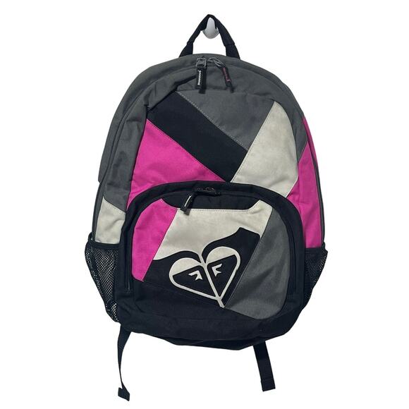 Roxy Backpack Pink White & Black “The Heart Of Surfing” - Picture 1 of 13